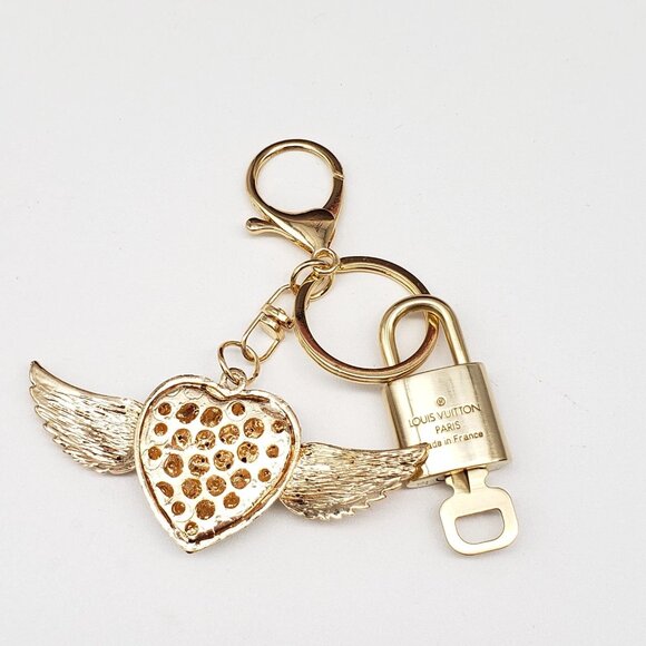 Authentic Louis Vuitton Lock & Key with unbranded Bagcharm, Keycharm, Keychain - Picture 8 of 9